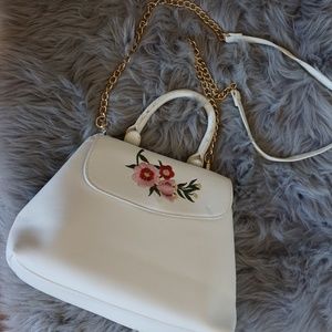 LD Crossbody/Handheld Flower Design Purse w/Strap